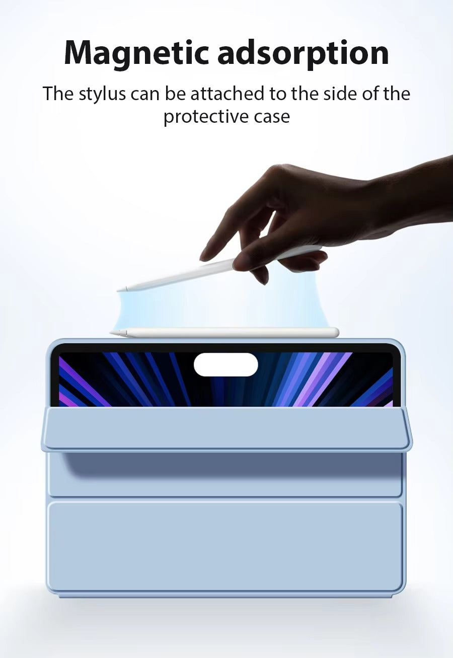 Premium Protective iPad Case – Slim, Magnetic Cover with Pencil Compatible with 10.2", 11", 12.9", 13" Tablets