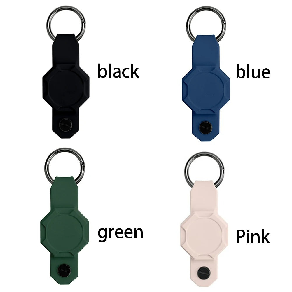 Waterproof Silicone Keychain Case for Apple AirTag – Anti-Lost Key Organizer with Screwdriver, Lightweight & Durable, Fits Up to 7 Keys