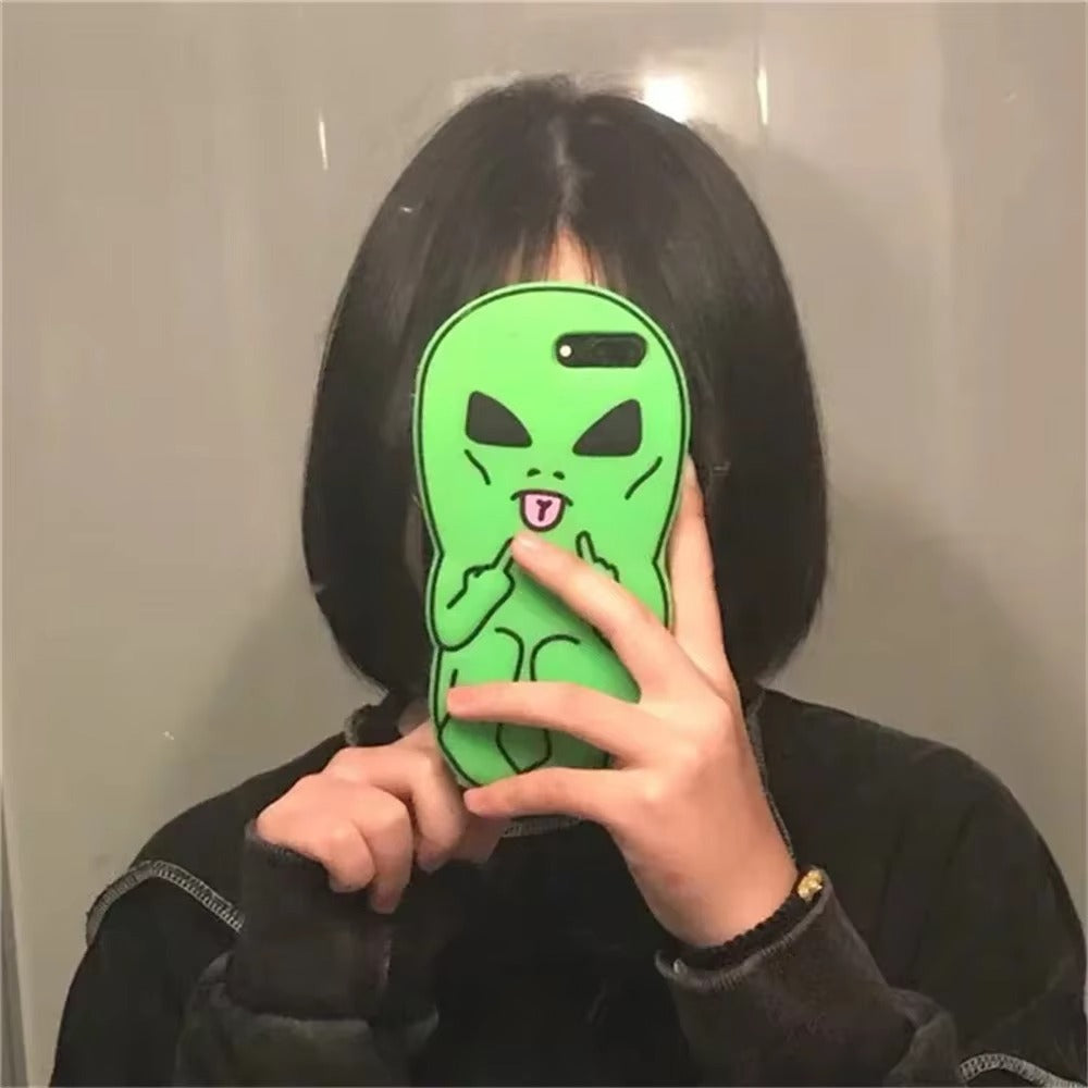 Premium Apple iPhone Case, MagSafe Compatible, Camera Lens and Screen Protection, Ultra Thin, Shockproof, Magnetic, Full All Around Protection, Alien Finger Soft Cover