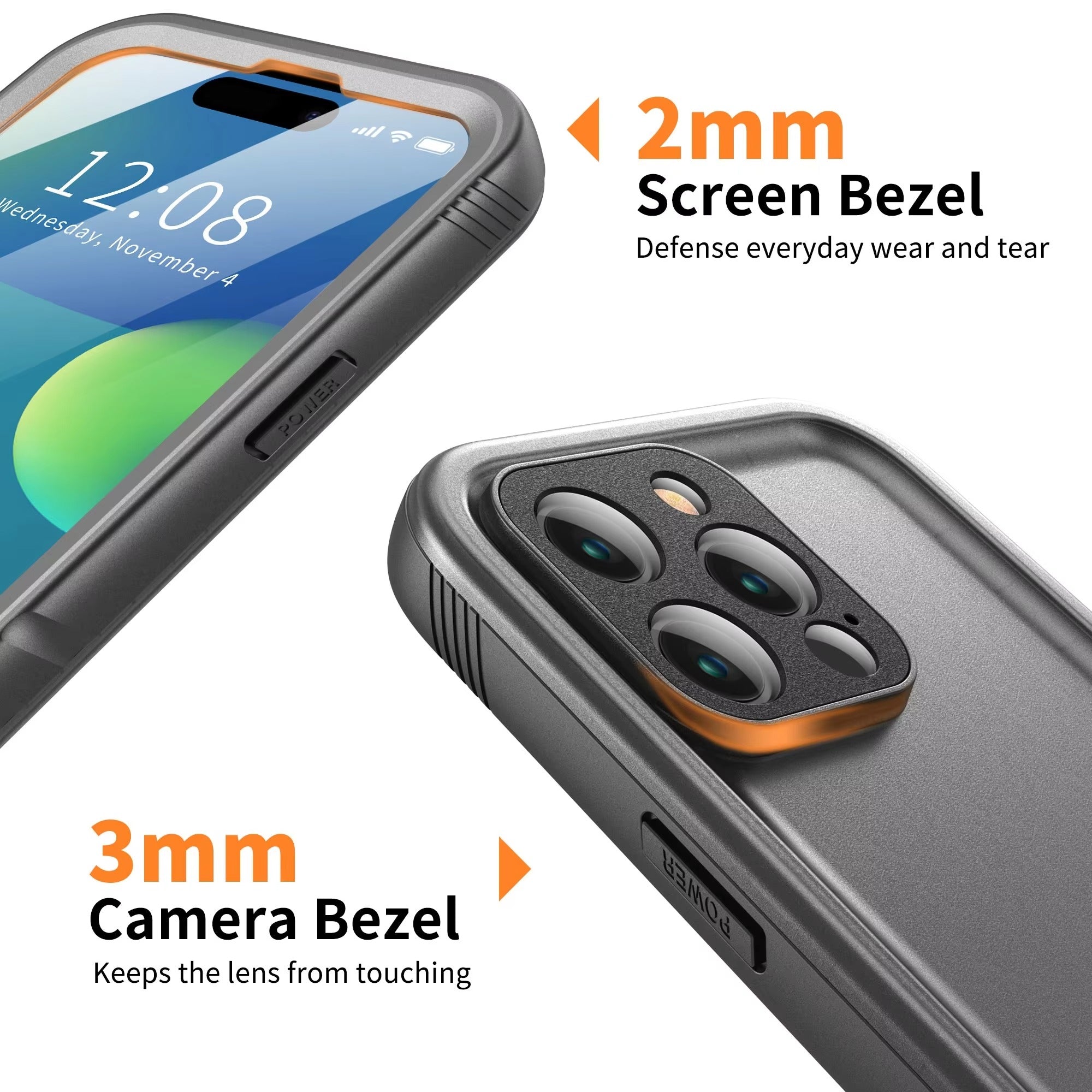 Premium Apple iPhone Case MagSafe Compatible, Camera Lens & Screen Protection, Ultra Thin Shockproof Magnetic Full All Around Protection Cover with Waterproof Strap for Diving