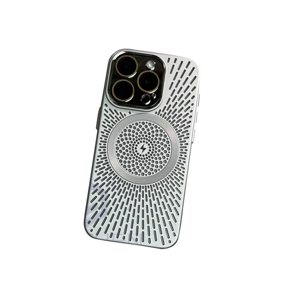 Premium Apple iPhone Case, MagSafe Compatible, Camera Lens & Screen Protection, Ultra Thin, Shockproof, Magnetic Full All Around Cover – Slim PC Case with Heat Dissipation, Wireless Charging & Titanium Lens Cover