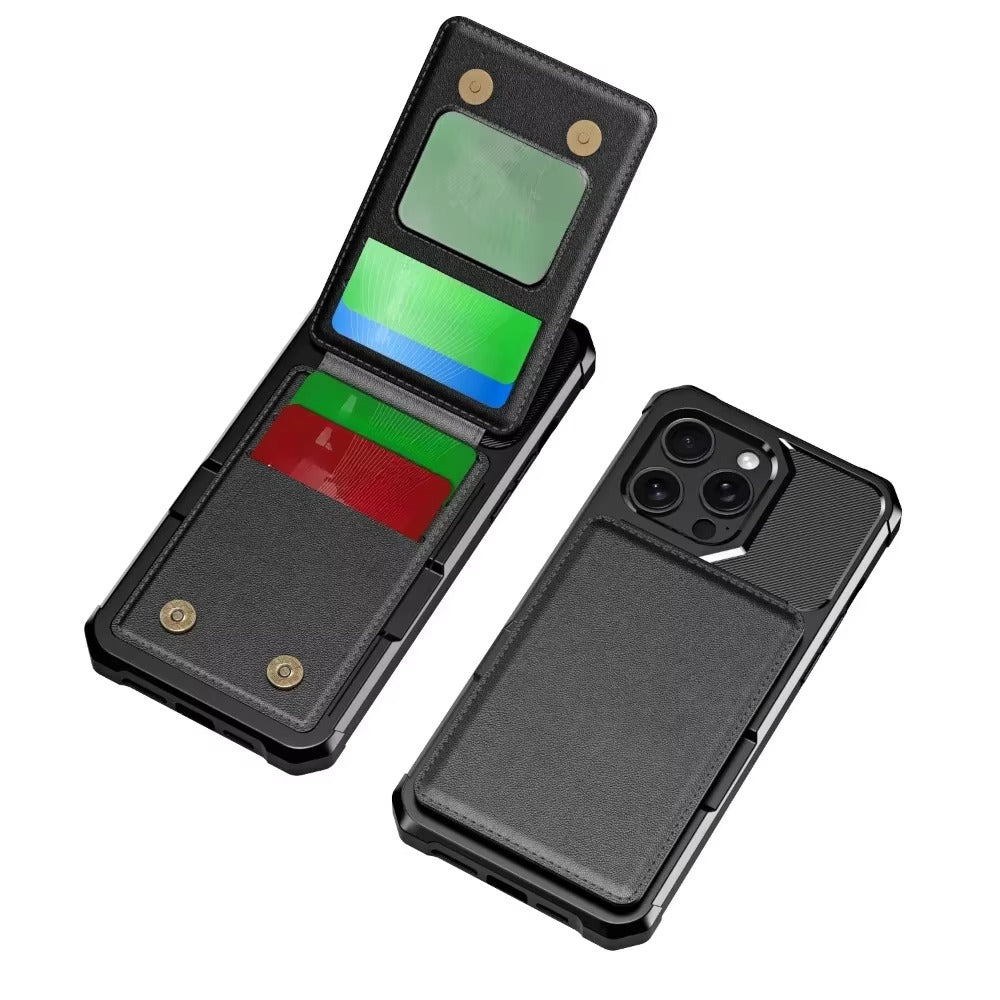 Premium Apple iPhone Case, MagSafe Compatible, Camera Lens and Screen Protection, Ultra Thin, Shockproof, Magnetic, Full All Around Protection, Flip Wallet Stand Cover