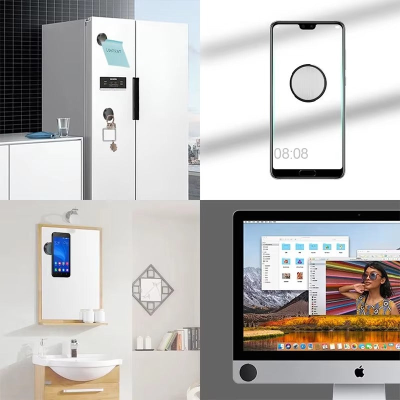 Premium, Magnetic Car Phone Holder – Mounted Stand with Strong Magnet Sticker for Apple iPhone and Other Apple Devices