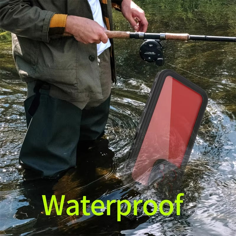 High Quality Apple iPhone Case MagSafe Compatible, Camera Lens & Screen Protection, Ultra Thin Shockproof Magnetic Full All Around Protection Cover with IP68 Transparent Rope Design