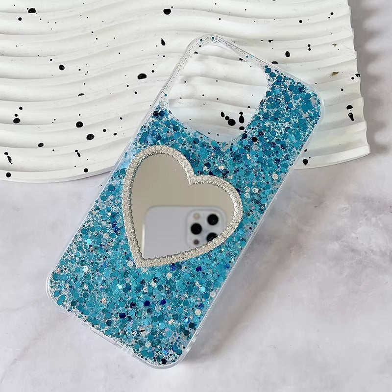 Luxury Apple iPhone Case, MagSafe Compatible, Camera Lens and Screen Protection, Ultra Thin, Shockproof, Magnetic, Full All Around Protection, Glitter Mirror Soft Cover