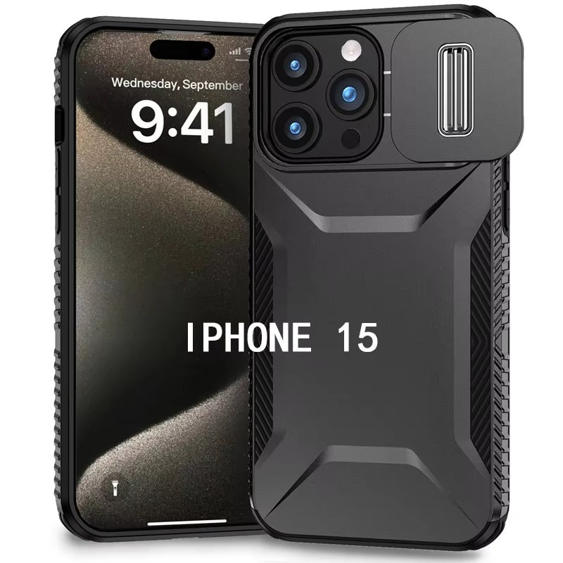 Robust Apple iPhone Case MagSafe Compatible, Camera Lens & Screen Protection, Cover with Slide Lens Armor Shell