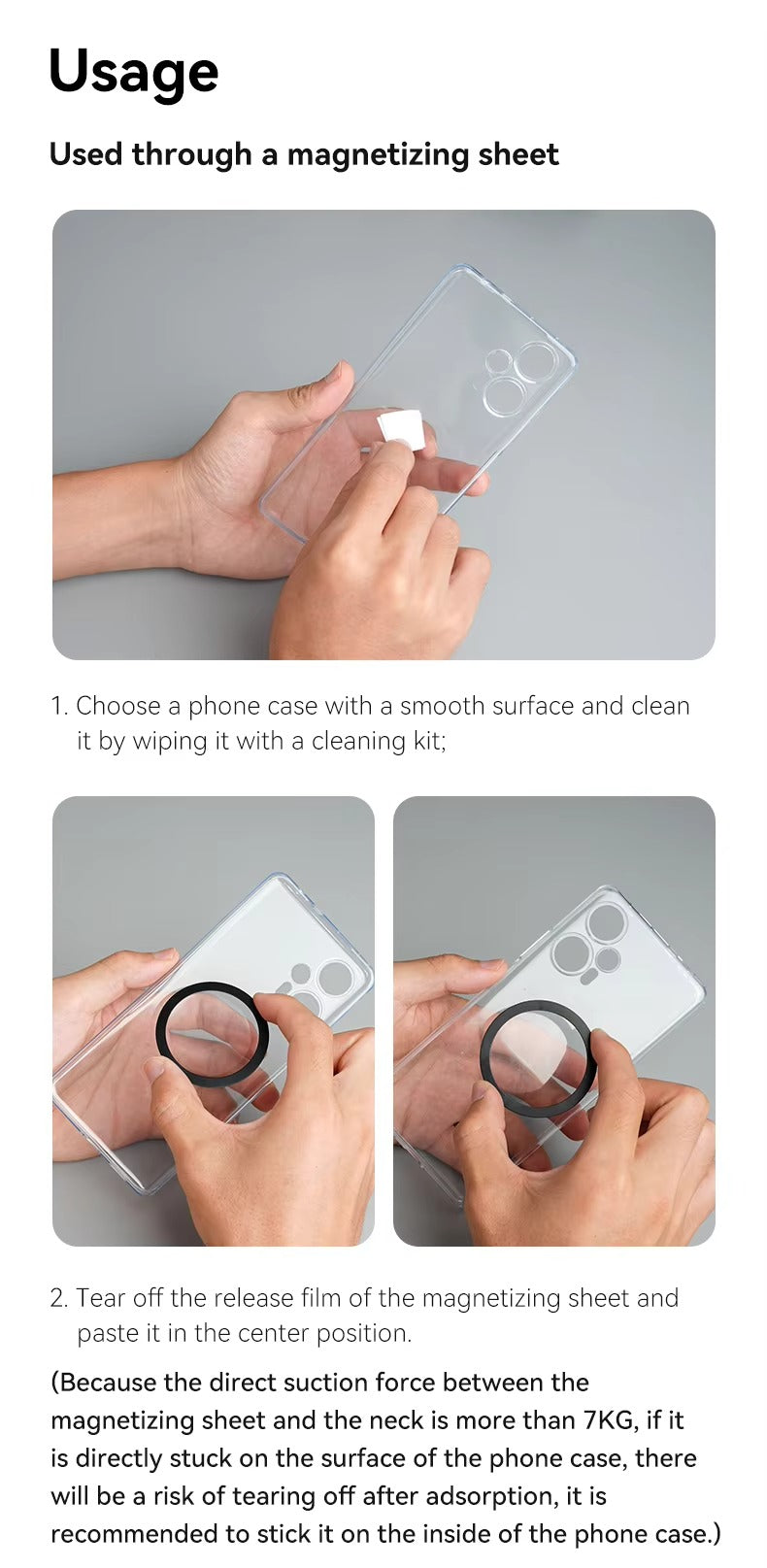 High Quality Silicone Magnetic Car Mount – Quick Release, Dashboard Phone Holder for Apple iPhone and Secure Grip for Driving