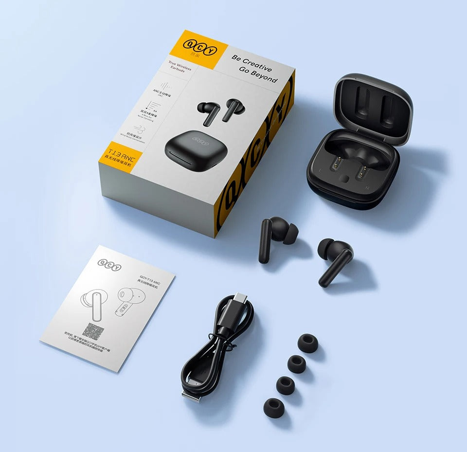 High Performance ANC Wireless Earbuds Bluetooth 5.3 – 4 Mic ENC, 68ms Low Latency, Touch Control, 30H Playtime, IPX5 Waterproof TWS Headphones