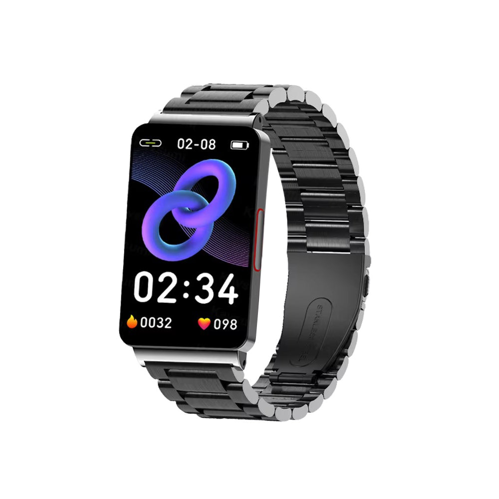 Premium Non-Invasive Blood Glucose Smartwatch – ECG, Heart Rate, Blood Pressure, Oxygen & Temperature Monitor, Waterproof Fitness Tracker with Touchscreen