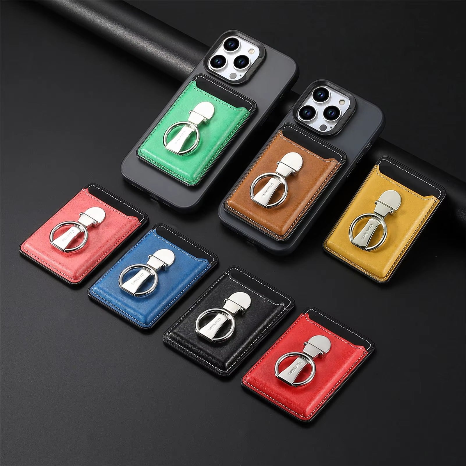 Premium Magnetic Wallet Case for Apple MagSafe – Strong Attraction, Multiple Card Slots, Stand Function for Smartphones