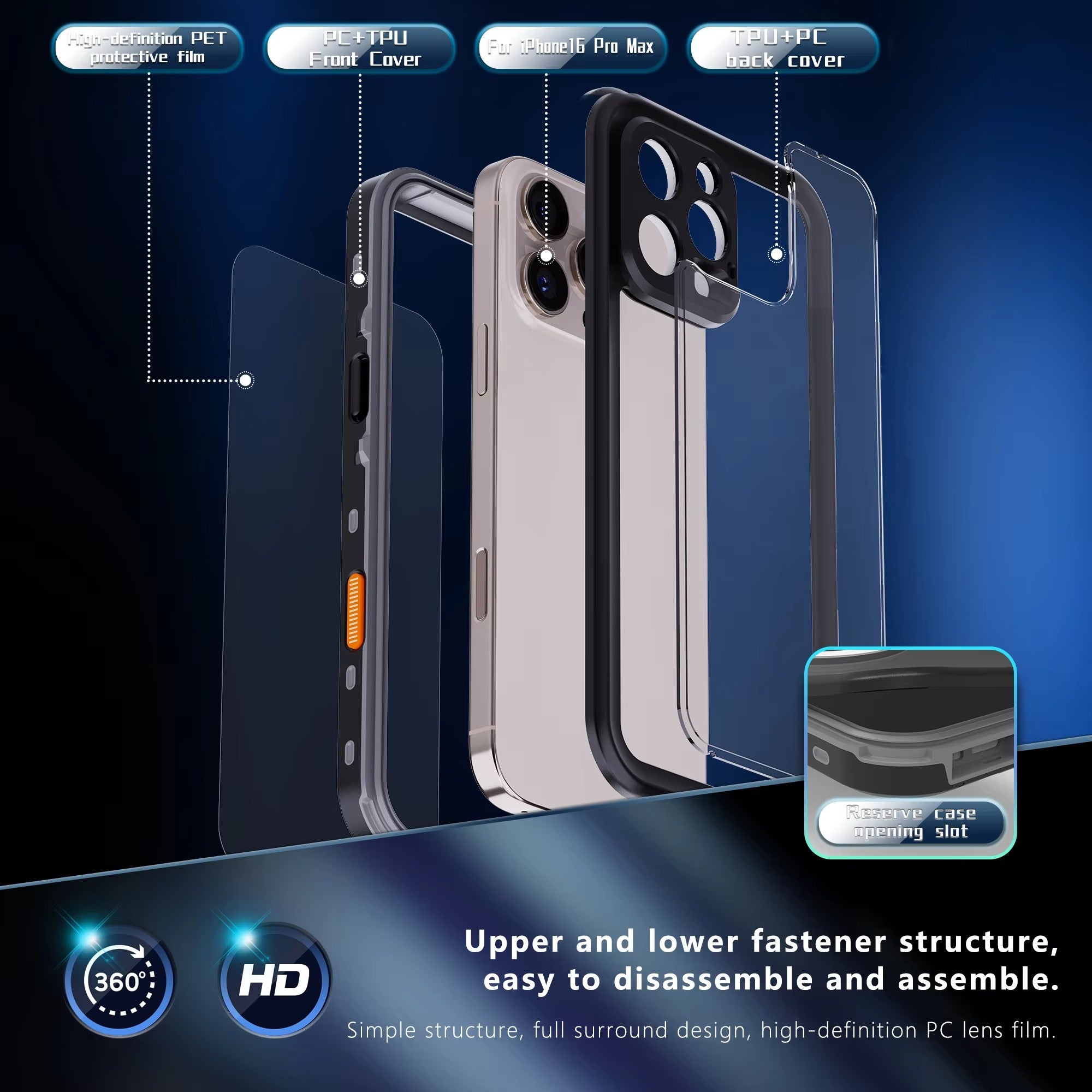 Luxury Apple iPhone Case MagSafe Compatible, Camera Lens & Screen Protection, Ultra Thin Shockproof Magnetic Full All Around Protection Cover with IP68 Waterproof 360 Seal Design