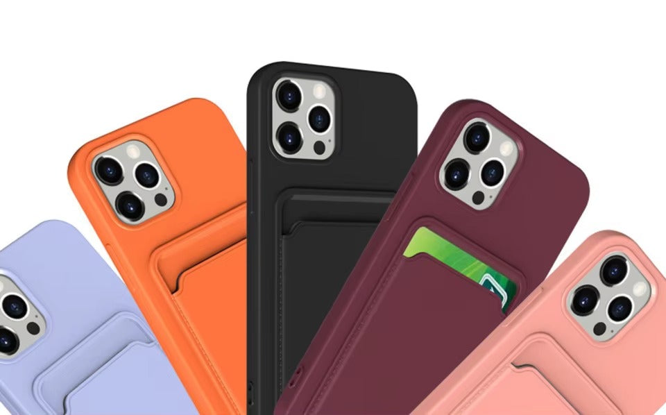 Premium Apple iPhone Case, MagSafe Compatible, Camera Lens and Screen Protection, Ultra Thin, Shockproof, Magnetic, Full All Around Protection, Frosted Card Pocket Cover