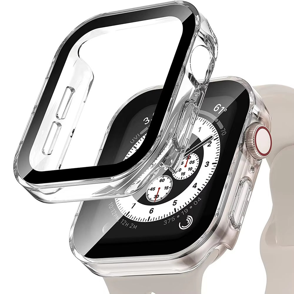 High Quality Tempered Glass Case for Apple Watch – Full Coverage Display Protector Film for 40mm to 45mm Smartwatches