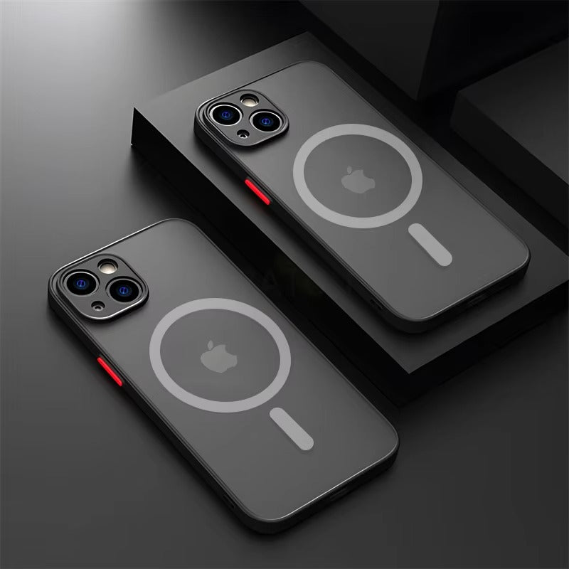 Luxury Apple iPhone Case Camera Lens & Screen Protection, Ultra Thin Shockproof Magnetic Full All Around Protection Cover