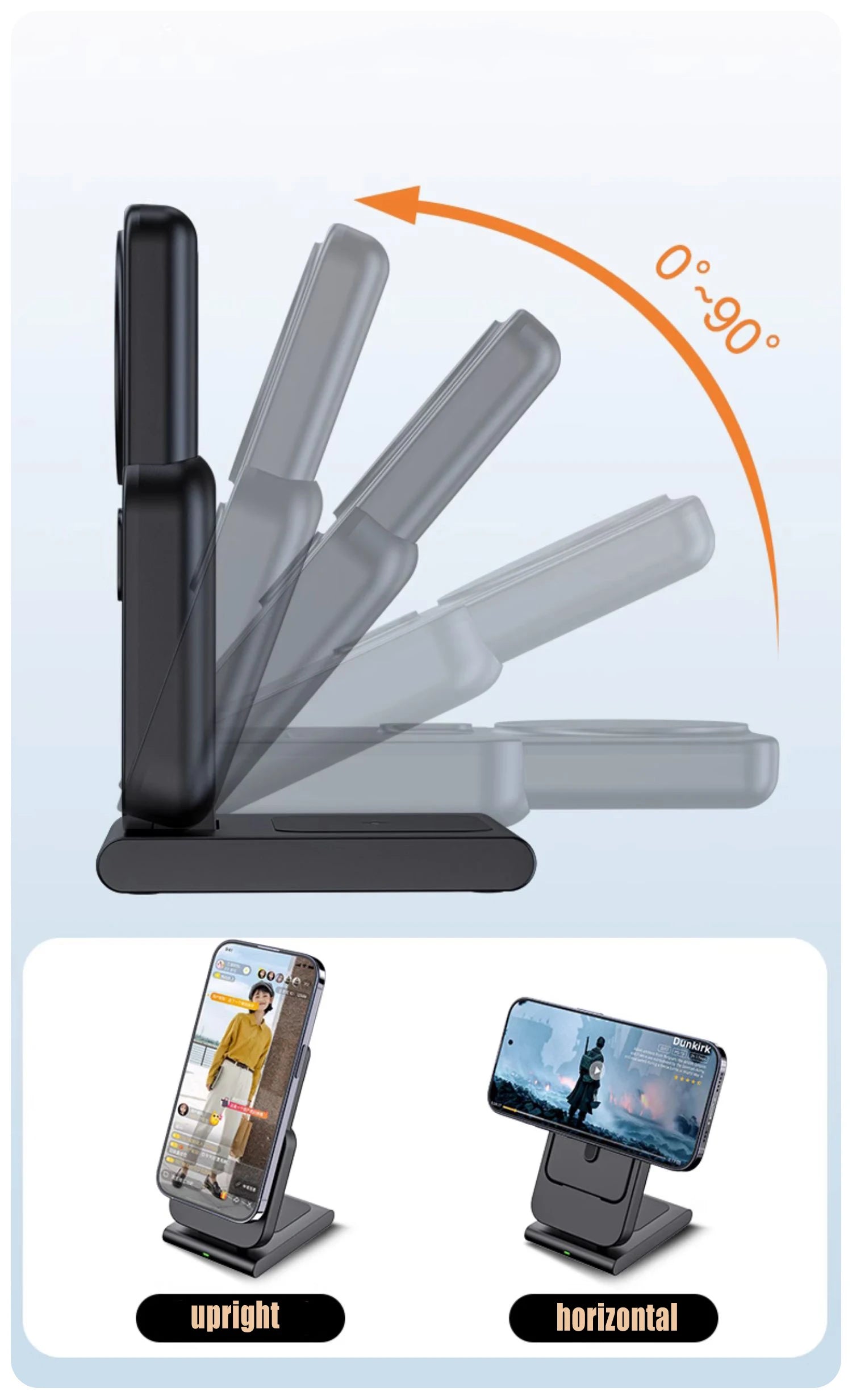 Premium 3-in-1 Magnetic Wireless Charging Station & Portable Power Bank – Fast Charger for iPhone, Apple Watch & AirPods with Detachable Design