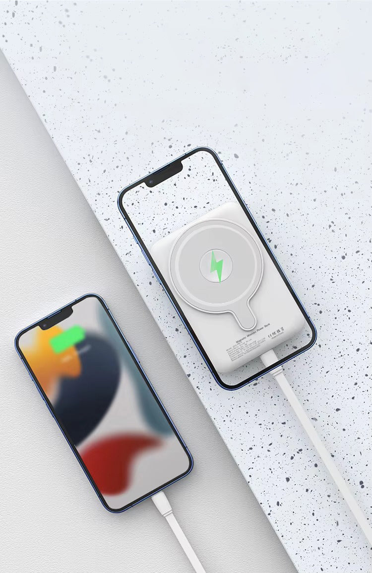 Premium, 10000mAh Magnetic Wireless Power Bank – PD Fast Charging, Portable Battery Source for iPhone, Apple Watch, AirPods