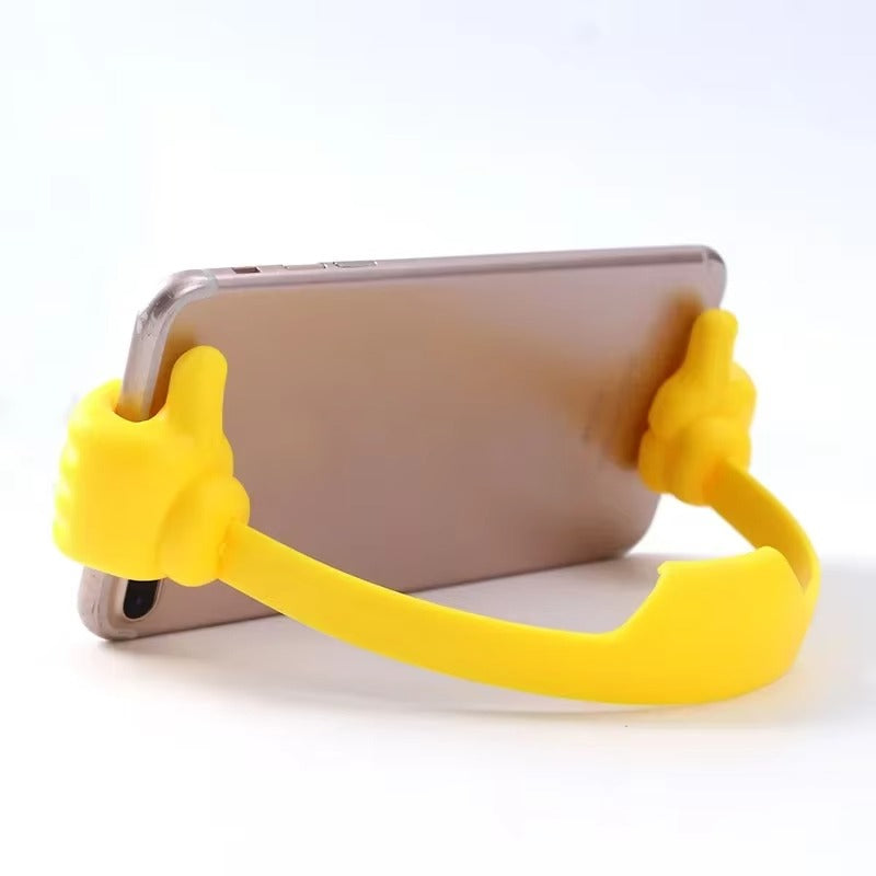 High Quality Thumbs-Up Phone Stand for iPhone, Adjustable Plastic Desk Holder, Universal Mount for iPad and Apple Tablet Devices