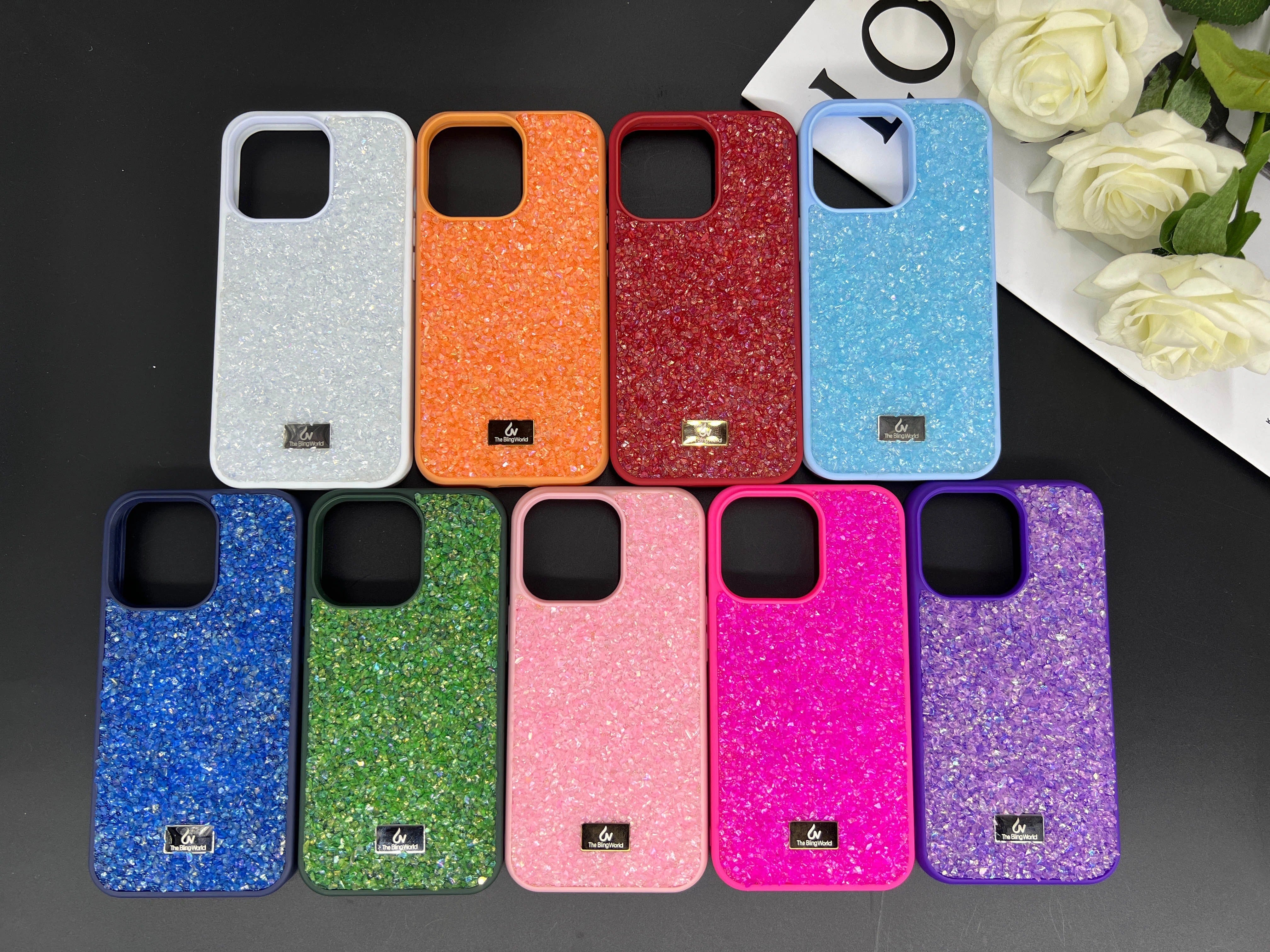 Luxury Apple iPhone Case, MagSafe Compatible, Camera Lens & Screen Protection, Ultra Thin, Shockproof, Magnetic Full All Around Cover – Bling Crystal Diamond Encrusted Case with Flash Drill Design for Elegant Style