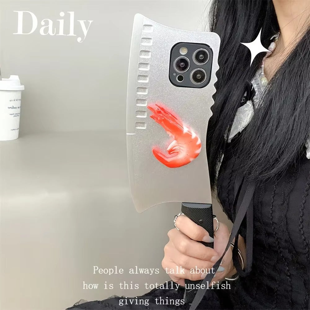 Premium Apple iPhone Case, MagSafe Compatible, Camera Lens and Screen Protection, Ultra Thin, Shockproof, Magnetic, Full All Around Protection, 3D Knife Cartoon Cover