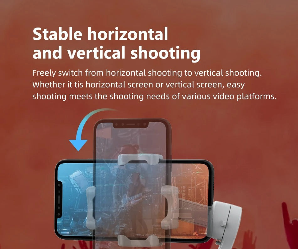 Advanced 3-Axis Smartphone Gimbal Stabilizer – Foldable Handheld Video Rig with Bluetooth, Anti-Shake, Vertical Shooting, for Vlog, YouTube, TikTok Recording