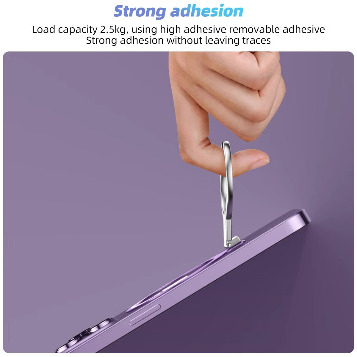 Premium, Magnetic Phone Ring Holder for MagSafe – Detachable, 360° Rotating Grip Stand, Compatible with Apple iPhone