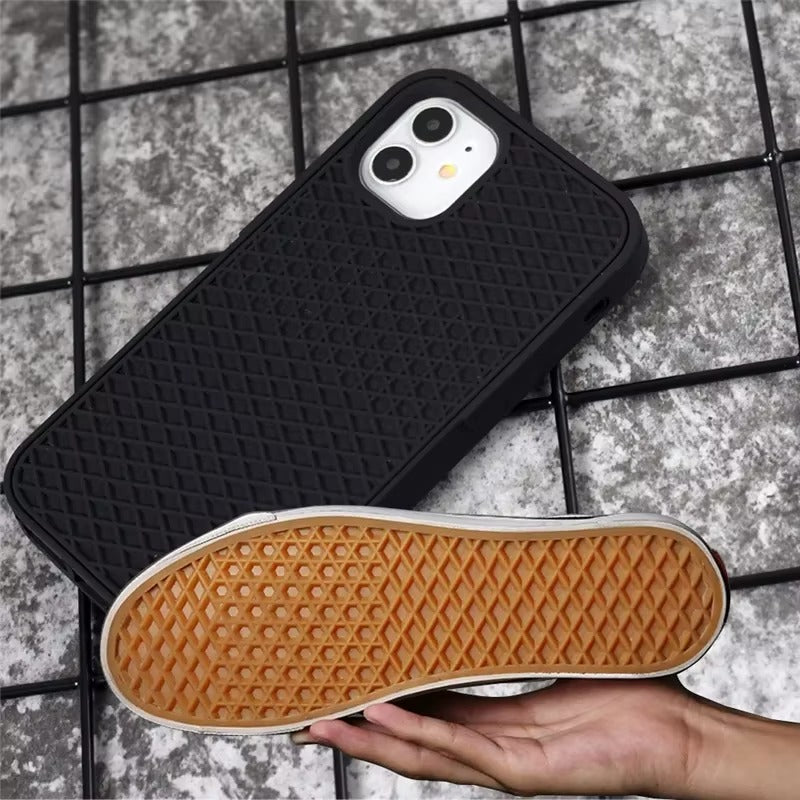 Premium Apple iPhone Case, MagSafe Compatible, Camera Lens & Screen Protection, Ultra Thin, Shockproof, Magnetic Full All Around Cover – Waffle Sport Shoe Sole Texture Silicone Case with Grippy Back Design