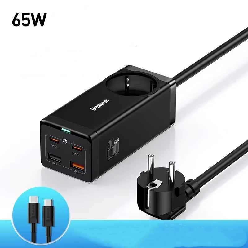 Premium, GaN3 Pro USB Charger Power Strip – Desktop Charging Station with Type-C, PD, QC 4.0, QC 3.0 Fast Charging