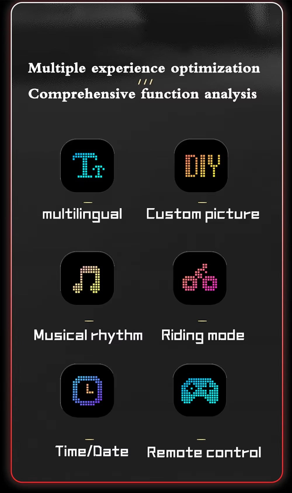 High Quality Flexible LED Matrix Panel with Bluetooth App Control, USB 5V Programmable Display Sign for Car, Storefronts