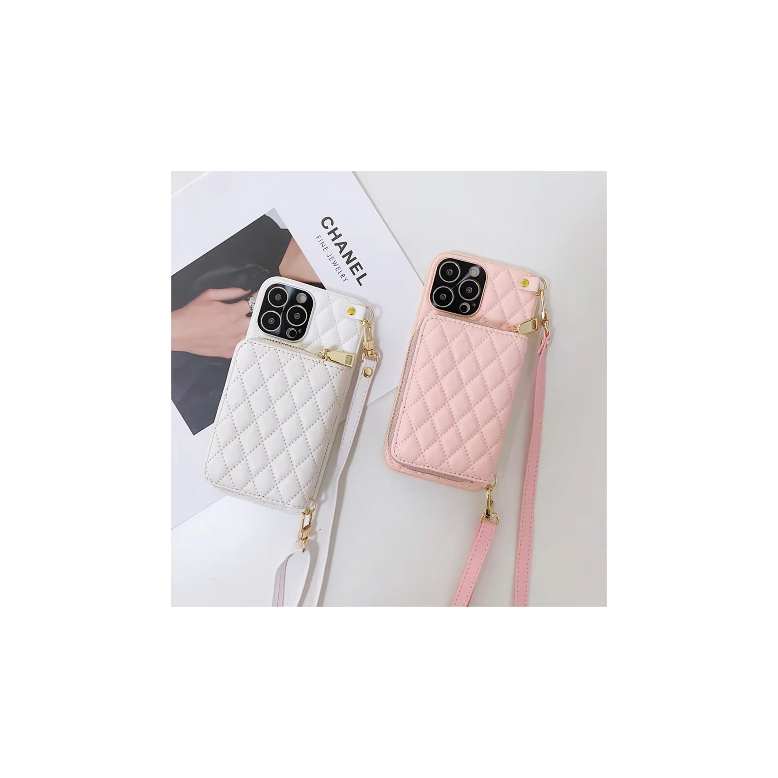 Premium Wallet Apple iPhone Case,Ultra Thin Magnetic Shockproof Full Cover Card Slots, and Crossbody Leather Strap