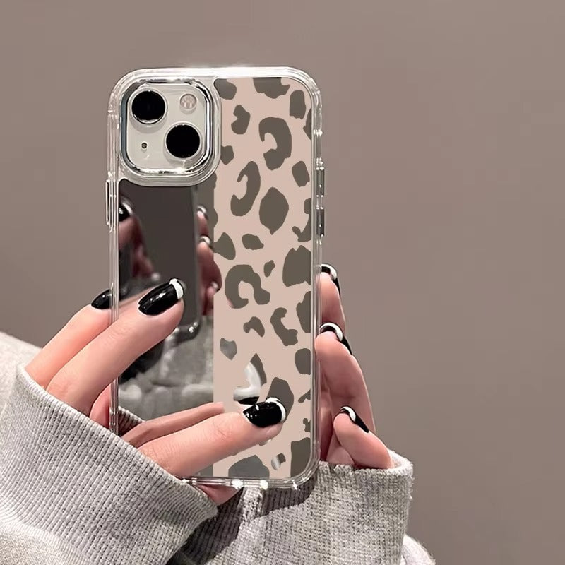 Luxury Apple iPhone Case, MagSafe Compatible, Camera Lens and Screen Protection, Ultra Thin, Shockproof, Magnetic, Full All Around Protection, Cherry Bow Mirror Cover