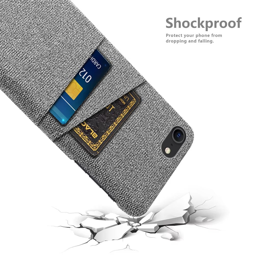 Premium Apple iPhone Case, MagSafe Compatible, Camera Lens and Screen Protection, Ultra Thin, Shockproof, Magnetic, Full All Around Protection, Dual Card Fabric Cover