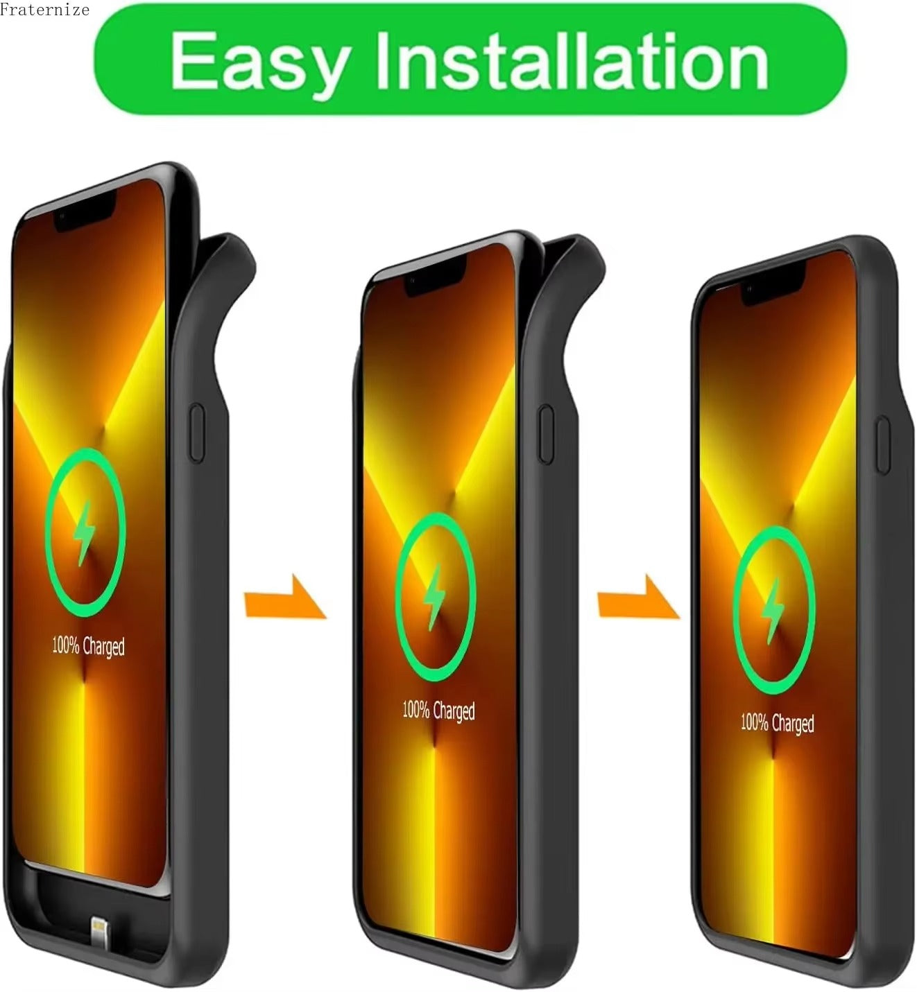 Premium Apple iPhone Case MagSafe Compatible, Camera Lens & Screen Protection, Ultra Thin Shockproof Magnetic Full All Around Protection Cover with 10000mAh Wireless Charger