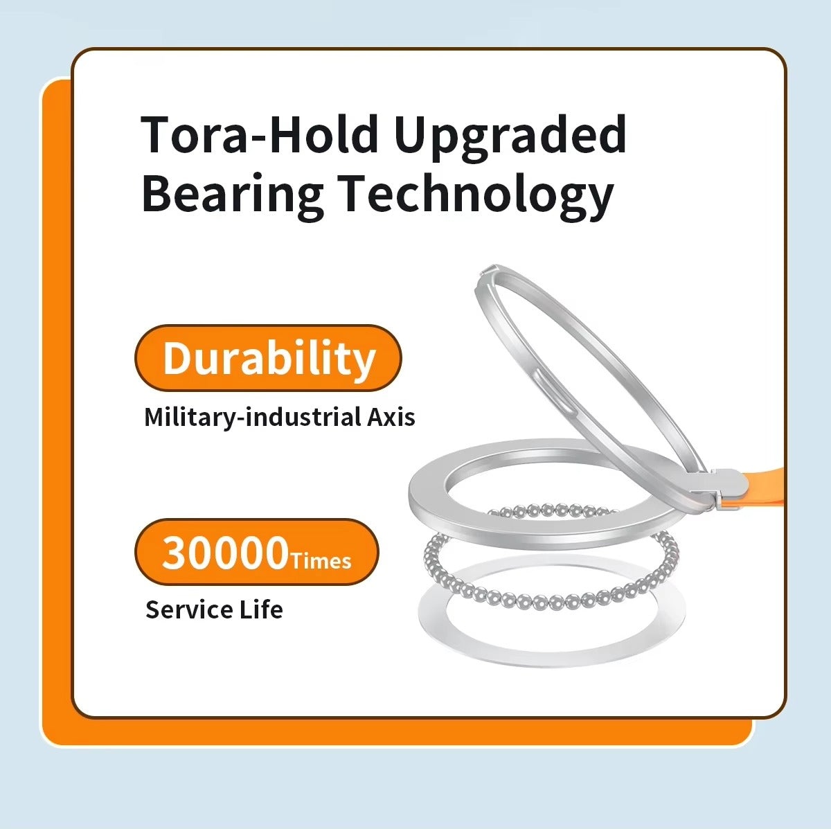 Premium, Magnetic Phone Ring Holder for MagSafe Rotatable Stand with, Strong Magnet Mount for Apple iPhone and Smartphones