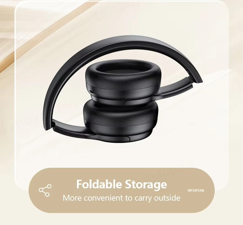 High Quality Wireless Gaming Headphones for iPhone – Bluetooth 5.3 Dual Mode Headset with Mic, Foldable Over-Ear Design