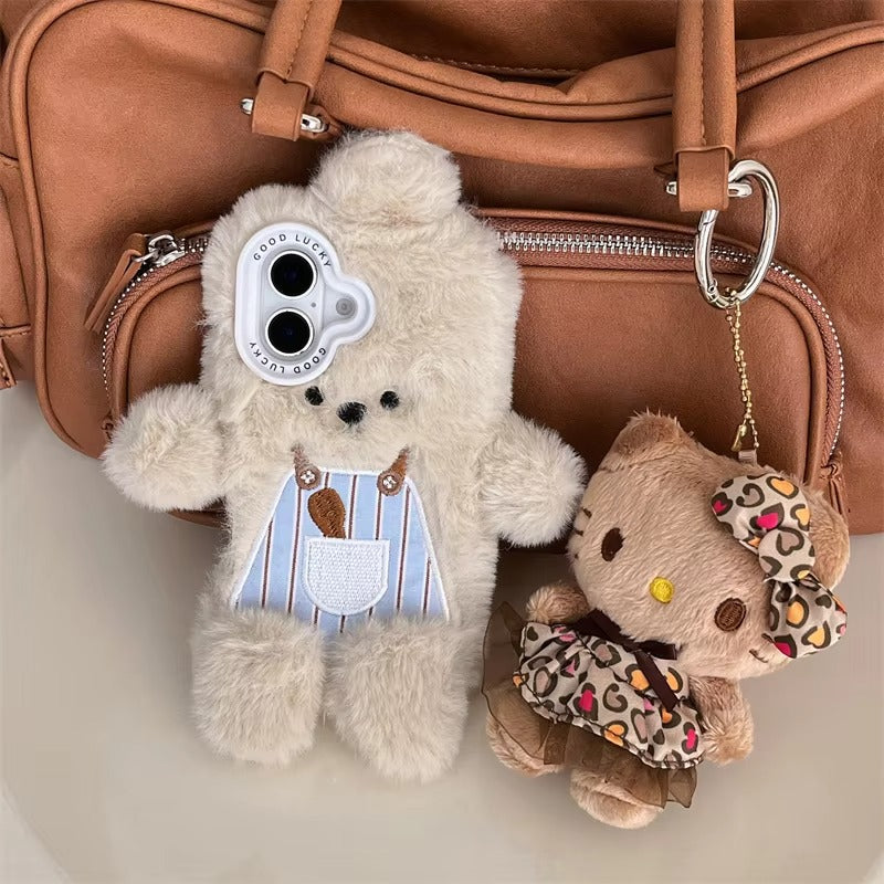 Luxury Apple iPhone Case, MagSafe Compatible, Camera Lens and Screen Protection, Ultra Thin, Shockproof, Magnetic, Full All Around Protection, Fluffy Rabbit Fur Cover