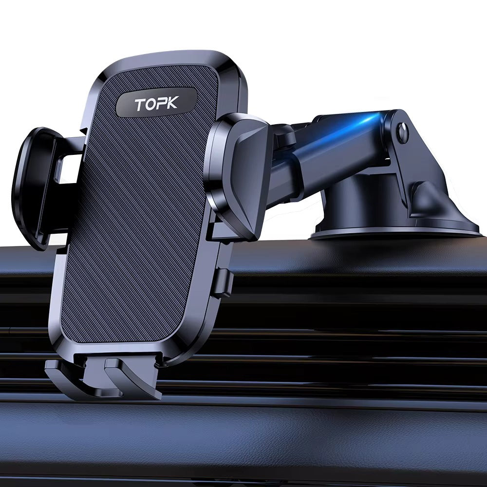 High Quality Universal Car Phone Holder – 360° Rotating Vent Mount with Hook Clip, Apple iPhone Devices