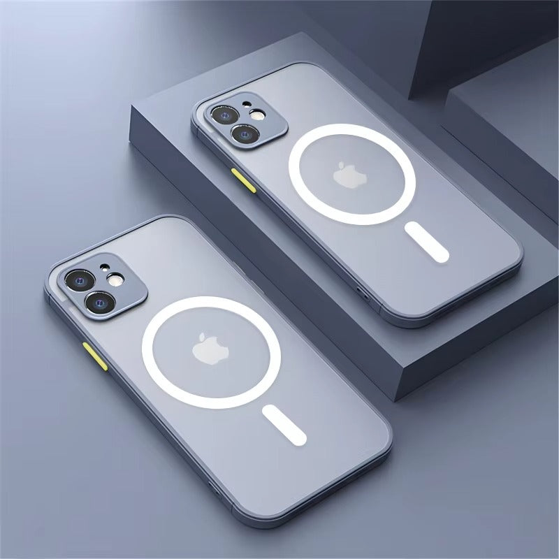 Luxury Apple iPhone Case Camera Lens & Screen Protection, Ultra Thin Shockproof Magnetic Full All Around Protection Cover