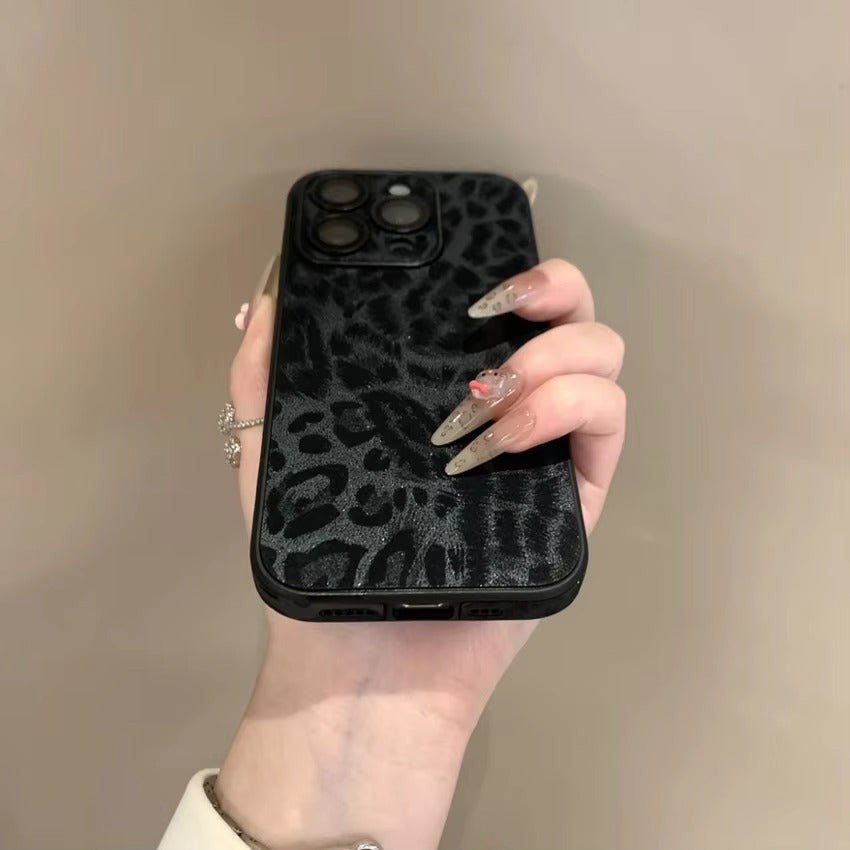 Luxury Apple iPhone Case MagSafe Compatible, Camera Lens & Screen Protection, Ultra Thin Shockproof Magnetic Full All Around Protection Cover with Wrist Strap & Leopard Design