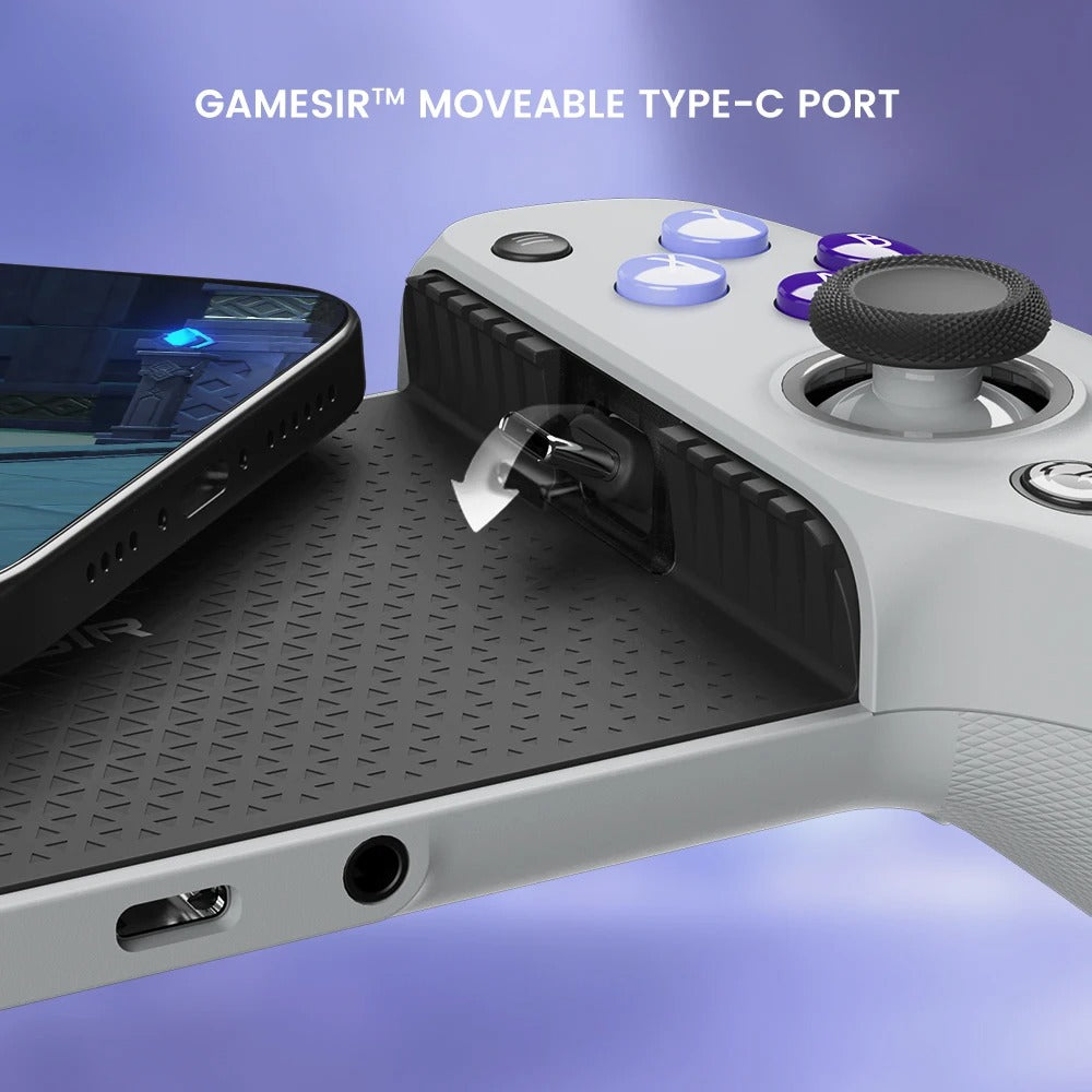 Premium Mobile Game Controller for iPhone, Hall Effect Joystick Gamepad, Wireless Stretchable Design for Apple Devices