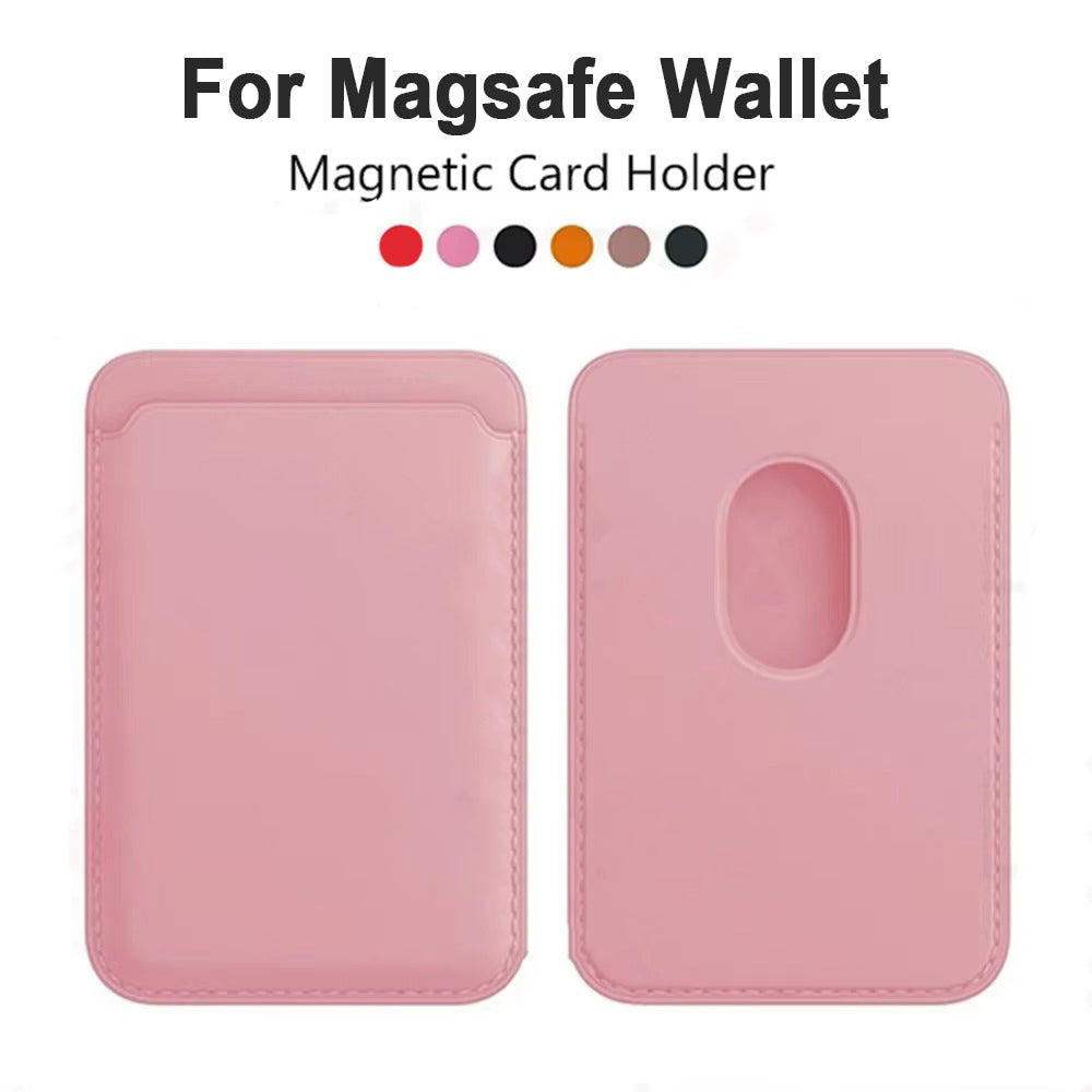 Premium Magnetic Leather Wallet for MagSafe – Slim Card Holder Case with RFID Block, Strong Magnet, Anti-Scratch, Non-Slip, Compatible with iPhone & Samsung