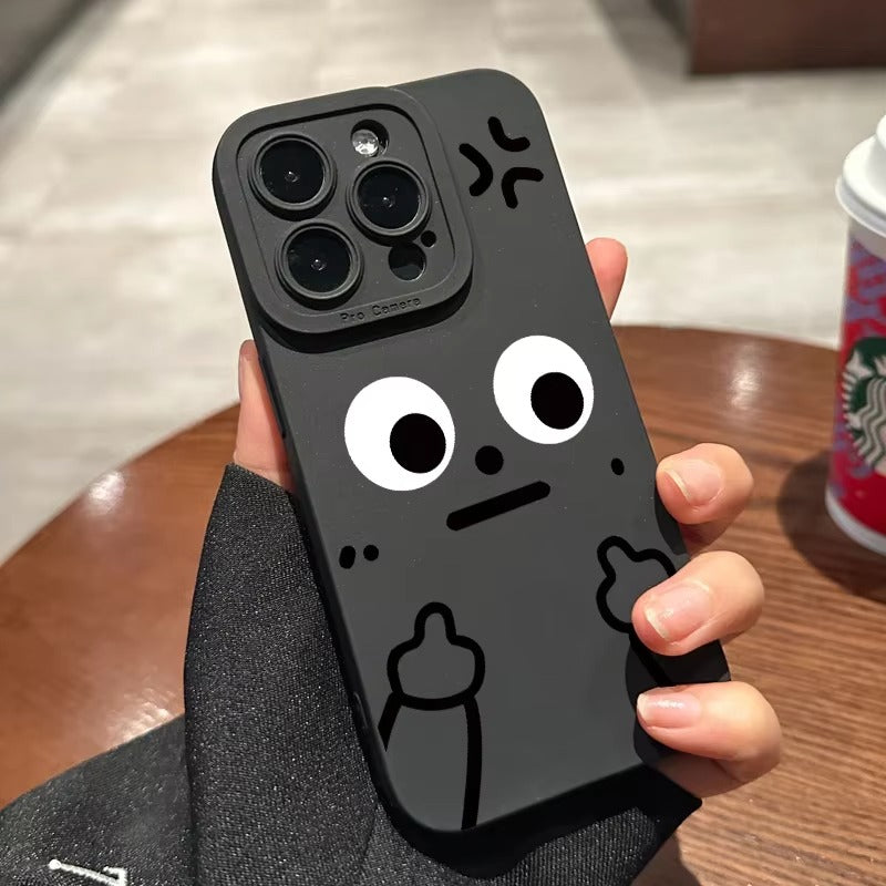 Premium Apple iPhone Case, MagSafe Compatible, Camera Lens and Screen Protection, Ultra Thin, Shockproof, Magnetic, Full All Around Protection, Cartoon Finger Soft Cover