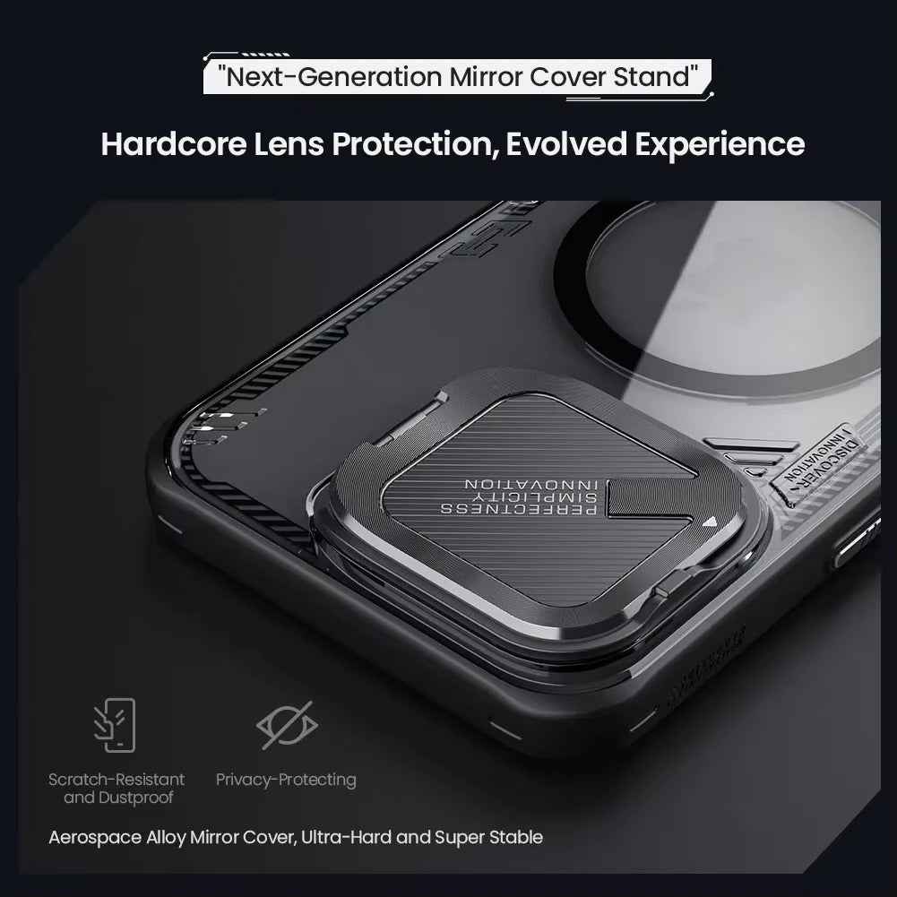 High Quality Apple iPhone Case Ultra Thin Shockproof Magnetic Full All Around Protection Cover with Transparent Holder Design