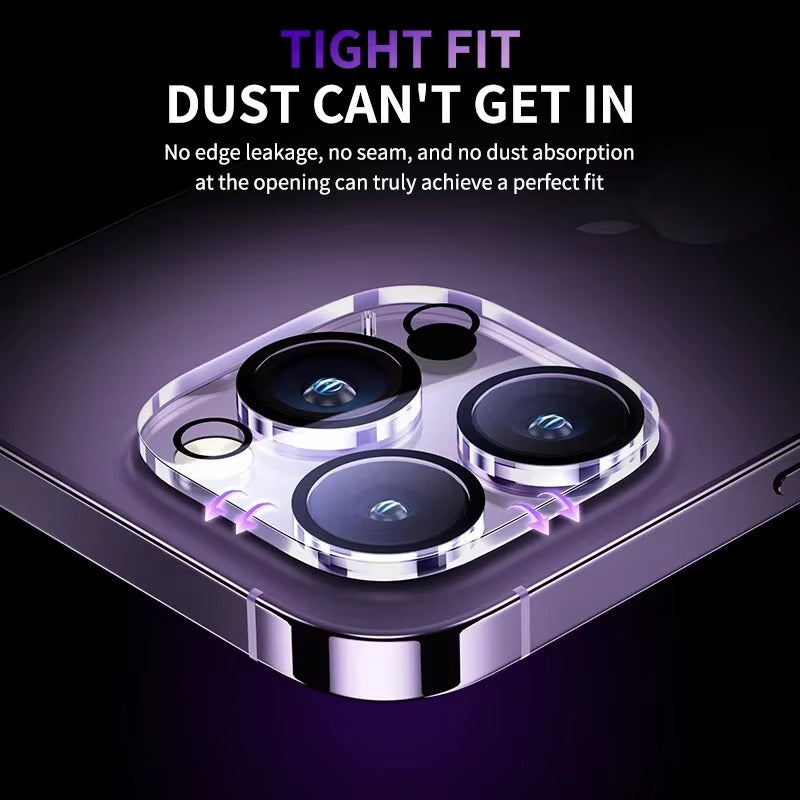 Ultra Thin Camera Lens Protector for iPhone – 4PCS Full Coverage Tempered Glass, Anti-Scratch, Dust-Free, Anti-Fingerprint, HD Clarity, Strong Adhesion