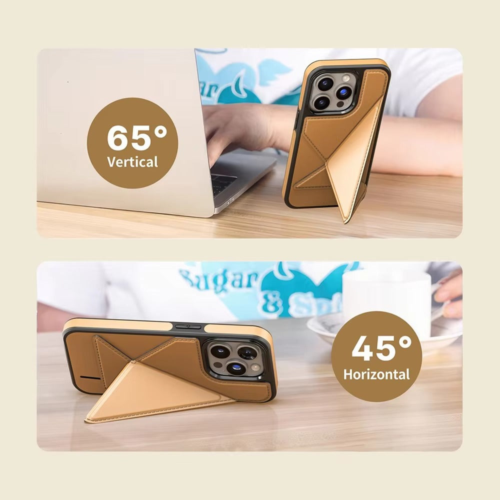 Luxury Apple iPhone Case, MagSafe Compatible, Camera Lens and Screen Protection, Ultra Thin, Shockproof, Magnetic, Full All Around Protection, Flip Leather Wallet Cover