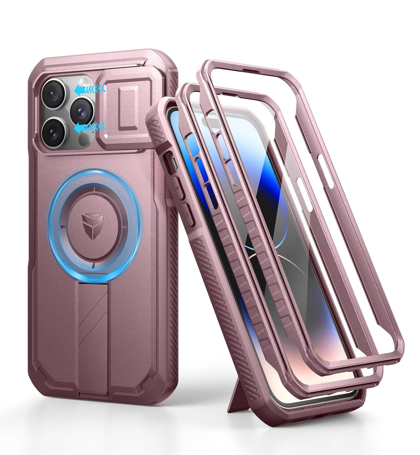 Robust Apple iPhone Case, Camera Protection, Screen Protection, Ultra Thin, Shockproof, Magnetic, Full All Around Protection