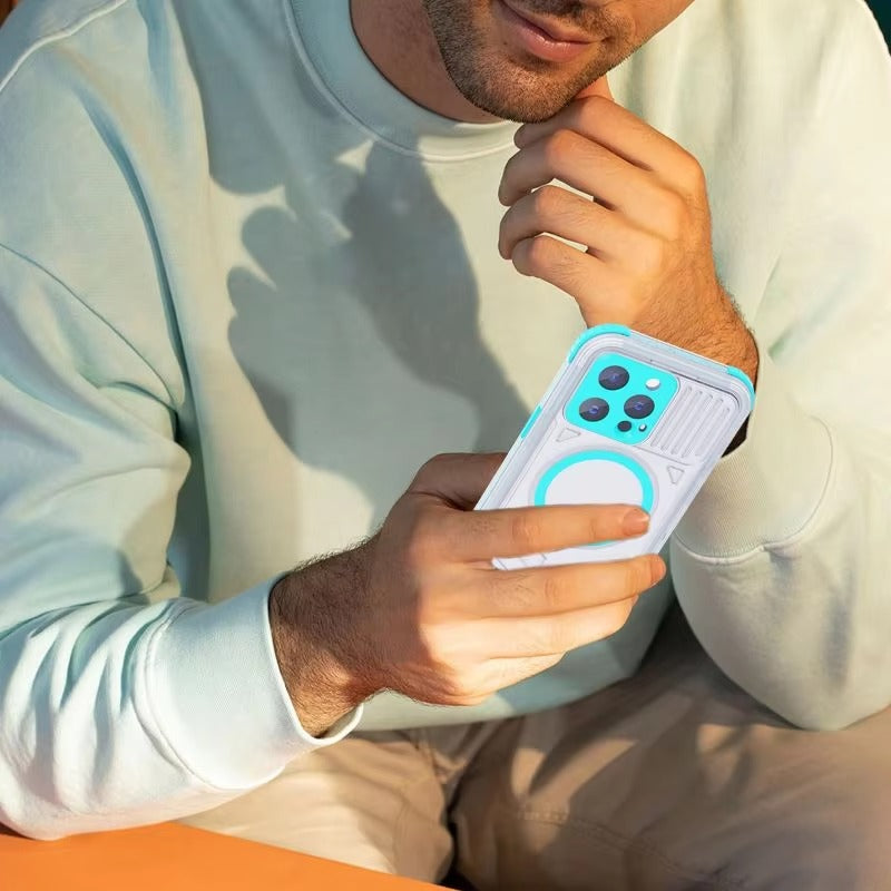 Luxury Apple iPhone Case MagSafe Compatible, Camera Lens & Screen Protection, Cover with IP68 Sealed Sport Design