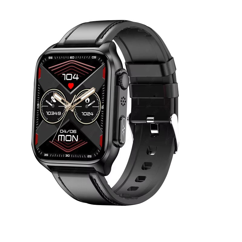 Premium Health Smartwatch for iPhone – Non-Invasive Blood Glucose Monitor with ECG+PPG, AI Voice Assistant, Bluetooth Calling