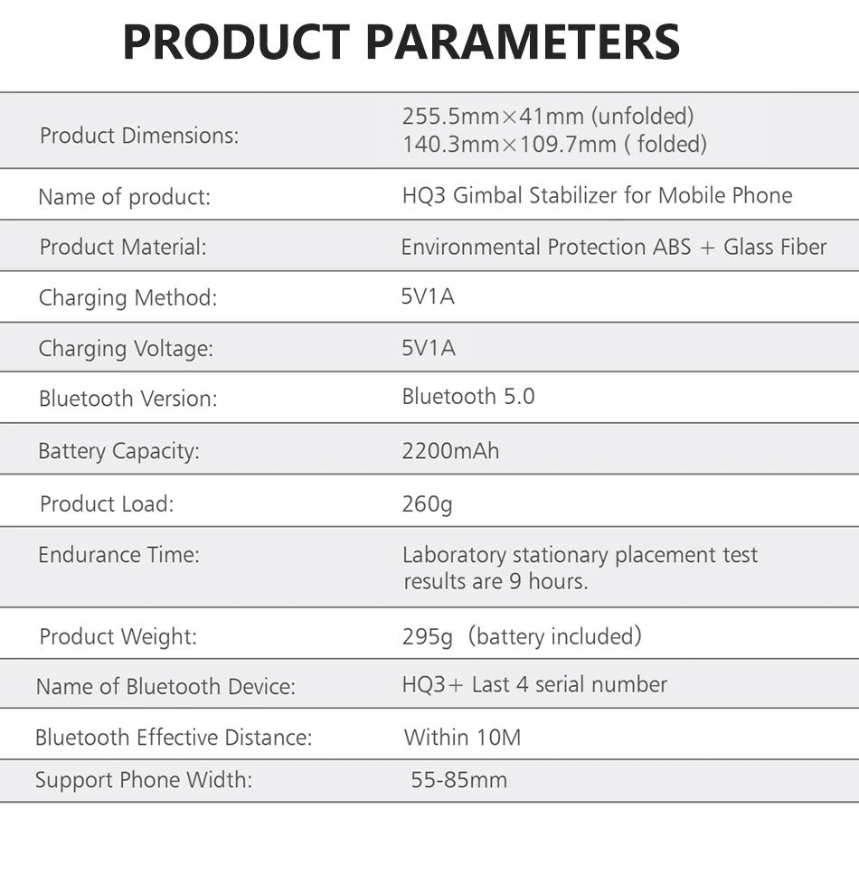 Advanced 3-Axis Smartphone Gimbal Stabilizer – Foldable Handheld Video Rig with Bluetooth, Anti-Shake, Vertical Shooting, for Vlog, YouTube, TikTok Recording