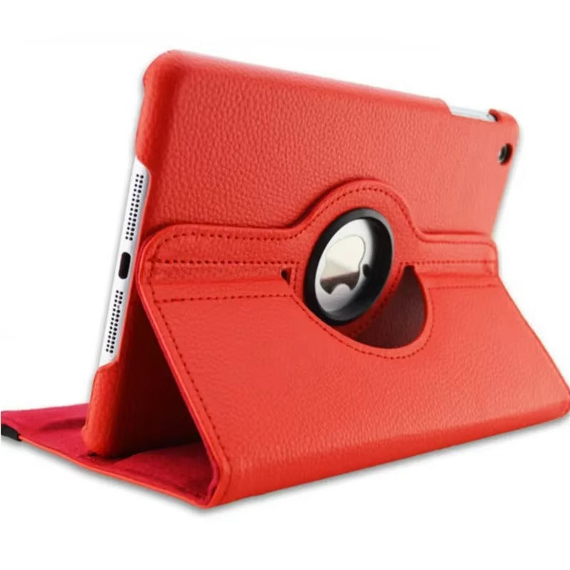 Premium 360° Rotating PU Leather iPad Case – Smart Cover with Auto Sleep/Wake, Shockproof Stand for 12.9" Pro & Air Tablets, Durable & Washable