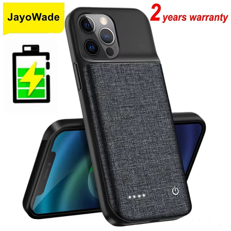 Premium Apple iPhone Case MagSafe Compatible, Camera Lens & Screen Protection, Ultra Thin Shockproof Magnetic Full All Around Protection Cover with 10000mAh Oxford Battery